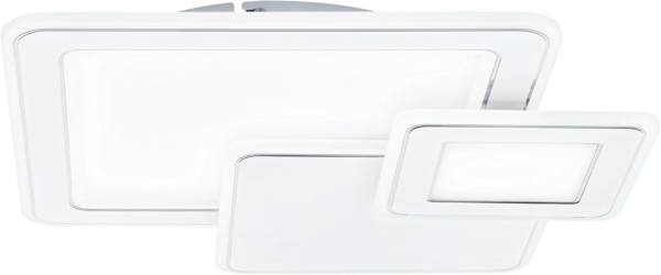 Eglo 'Mentalurgia' Wand- / Deckenleuchte, 2700-6500 K, Kunststoff weiß, 6 x 48 x 48 cm