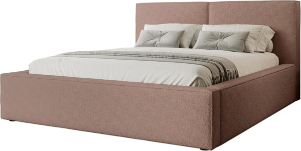 Polsterbett Sokoz Boucle (Farbe: Coral 45, Größe: 180 x 200)