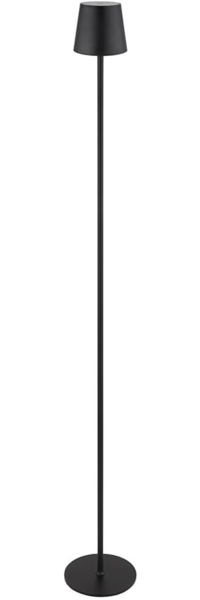 LED Stehleuchte, schwarz, Touchdimmer, IP44, H 120 cm