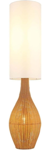 NOWA Stehlampe ANKO, ohne Leuchtmittel, Stehleuchte, Rattan-Optik, Wohnzimmer, Schlafzimmer, Flur