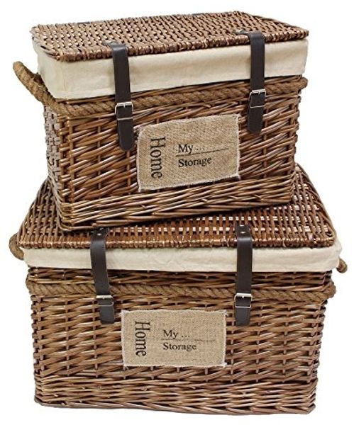 2er Set Universaltruhe My Storage Truhe Kiste Aufbewahrung Holztruhe Dekoration