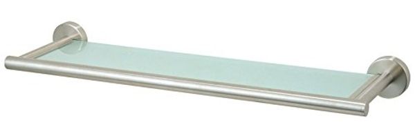 Neapel Wandablage aus Edelstahl & Glas - Wandregal für Bad & Gäste WC