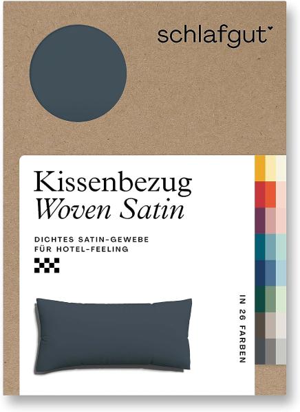 Schlafgut Kissenbezug Woven Satin aus Mako-Baumwolle, langlebig, pflegeleicht, dicht gewebt, (1 Stück), Kissenhülle mit Reißverschluss, passender Bettbezug erhältlich