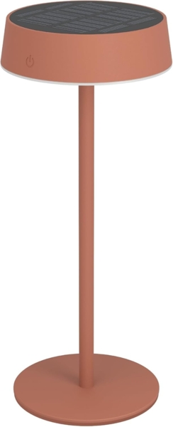 EGLO LED Solar Tischleuchte außen Simeri, kabellose Akku Tischlampe touch dimmbar, Solarlampe Outdoor aus Metall in Rot, warmweiß, neutralweiß, kaltweiß, IP54