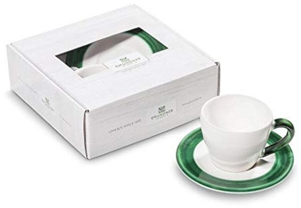 Gmundner Keramik Variation Grün, Espresso f. Dich/2tlg. Geschenkk.