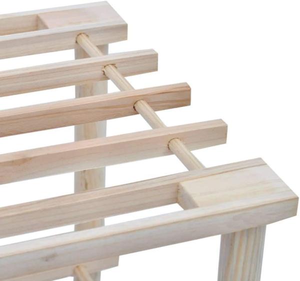 vidaXL Schuhregale mit 4 Böden 2 Stk. Massivholz Tanne 241066 Bild 5