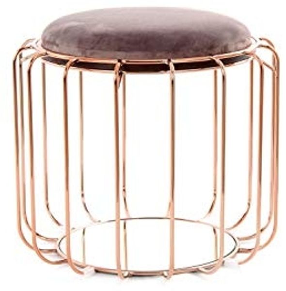 Beistelltisch / Pouf Comfortable 110 Dunkelviolett / Rosà