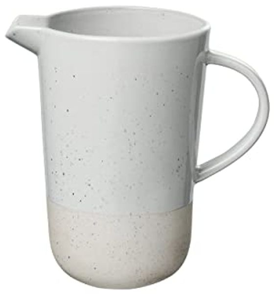 Blomus Sablo Krug, Wasserkrug, Kanne, Henkelkrug, Saftkrug, Karaffe, Keramik, Sand, 1 L, 64160