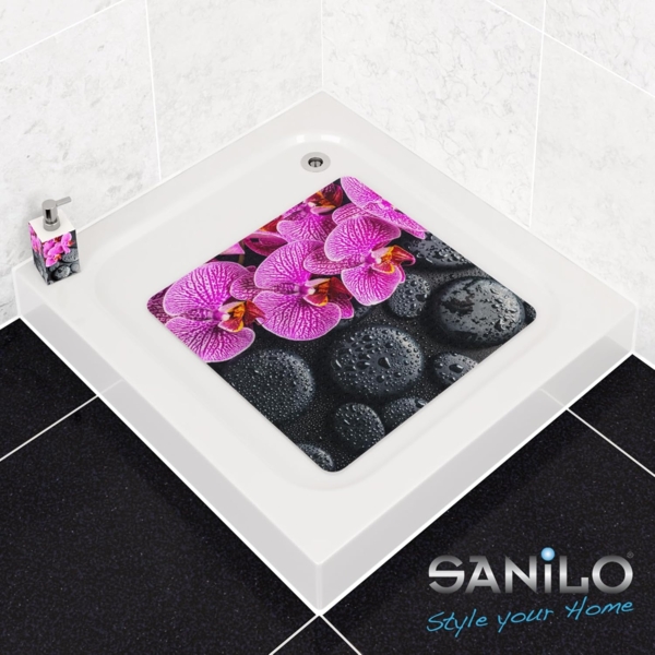 Sanilo Duschmatte mit Motiv, viele schöne Badematten zur Auswahl, rutschfeste & sichere Badematte, hochwertig, Kunststoff PVC, quadratisch, 230 extra starke Saugnäpfe, 53 x 53 cm, waschbar Bild 6