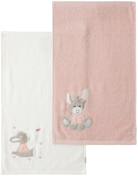 Sterntaler 2er Kinderhandtücher Esel Emmi Girl flora rose uni
