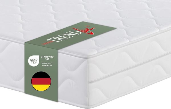 Badenia Trendline BT100 2-in-1 Duo XXL orthopädische 7-Zonen Komfortmatratze, 22 cm hoch, Härtegrad 3 und 4, 180x200, Öko-Tex Zertifiziert, produziert nach deutschem Qualitätsstandard