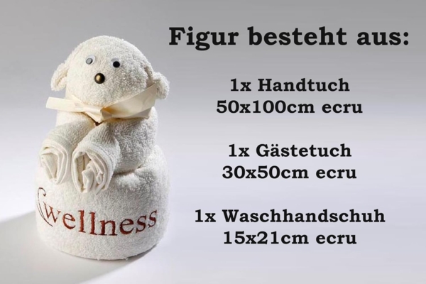 JACK Handtuch Set Frottier Geschenk Set viele Modelle Handarbeit Origami Gästetuch, (1-St), Handtuch, Waschhandschuh, gefaltete Tiere, tolle Geschenkidee Bild 3