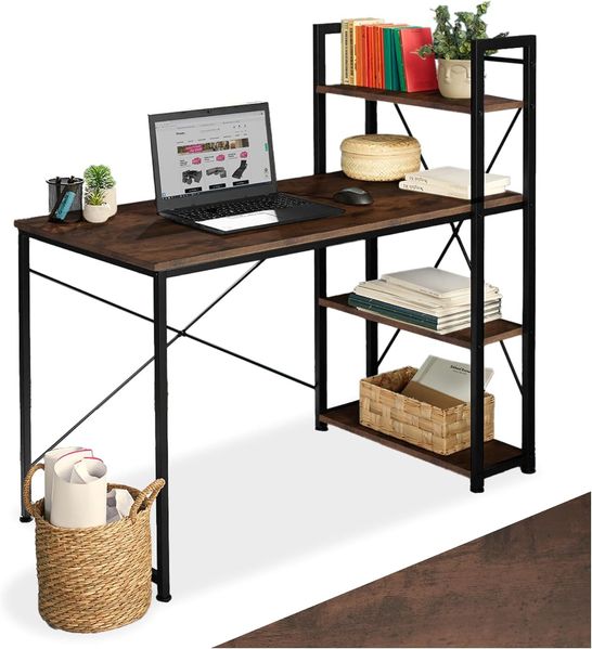 tectake Schreibtisch Computer-Schreibtisch (1-St, 1 tlg), Markanter Computer-Schreibtisch im typischen Industrial Style