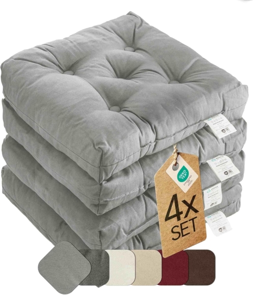 etérea Himmlische Qualität Sitzkissen etérea Heidi Sitzkissen und Stuhlkissen 42x42 cm -