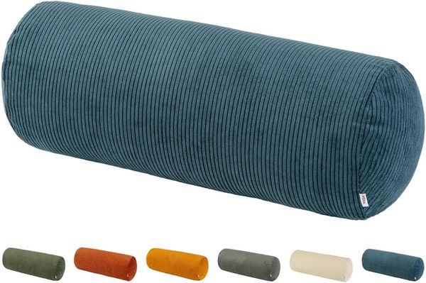 beties Nackenrollenbezug HYggelig No. 1, (1 Stück), Samtcord Xl Rollenbezug ca. 25x70 cm Hygge Style nord-blau