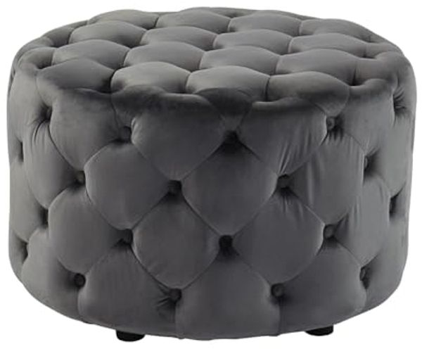 Sitzhocker Samt FOURCA - Grau