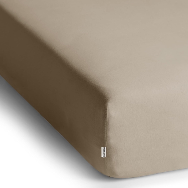 DecoKing Spannbettlaken 160x200 180x200 cm Cappuccino Spannbetttücher Jersey 100% Baumwolle Boxspringbett Amber 160x200 180x200 Bild 3