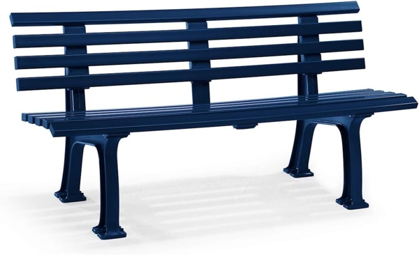 Blome 'Ibiza' Parkbank, 2-Sitzer, Kunststoff, Weiß, 75 x 55 x 120 cm Bild 7