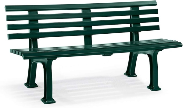 Blome 'Ibiza' Parkbank, 2-Sitzer, Kunststoff, Weiß, 75 x 55 x 120 cm Bild 6