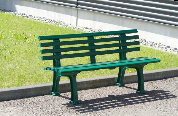 Blome 'Ibiza' Parkbank, 2-Sitzer, Kunststoff, Weiß, 75 x 55 x 120 cm Bild 2