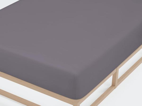 Biberna Jersey-Spannbetttuch, 100 % Baumwolle, Silber / Grau, 1x 140x200 cm - 160x200 cm Bild 2