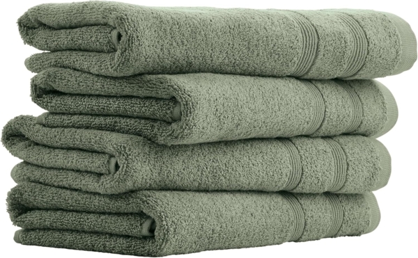 uncover by Schiesser Handtuchset Brooklyn - 4-teilig - 50x100cm - Grün