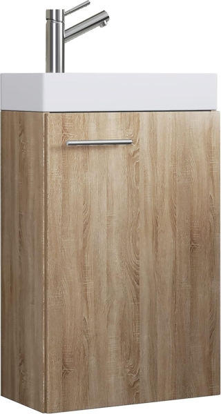 VCM Badmöbel Waschtisch Slito 918219 Sonoma-Eiche H. 60 x B. 41 x T. 22 cm