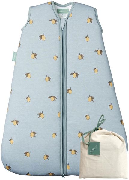 molis&co - Baby Schlafsack 2.5 TOG - Ganzjahres Schlafsack - Babyschlafsack Neugeborene - 100% Baumwolle (Oeko-TEX 100), ärmellos Winterschlafsack wattiert - Premium Qualität - Colima (60 cm)