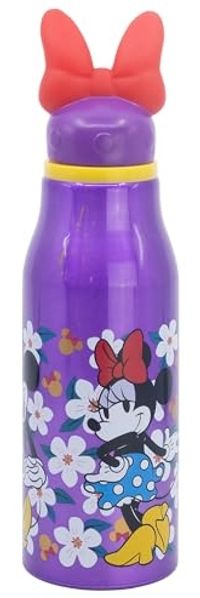 Disney Minnie Trinkflasche Aluminium, 690 ml, mit Sicherheitsverschluss