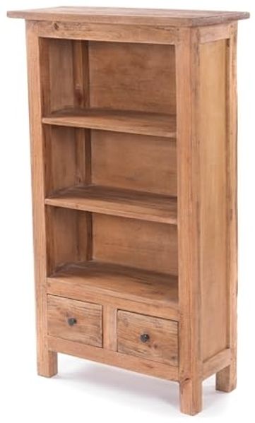DESIGN DELIGHTS Regal BÜCHERSCHRANK "LIBROS", Mahagoni Holz, 102 cm, Holzregal