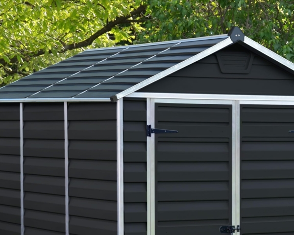 Palram - Canopia Kunststoff Gerätehaus Skylight 65 | Dunkelgrau | 154 x 185 x 217 cm Bild 5