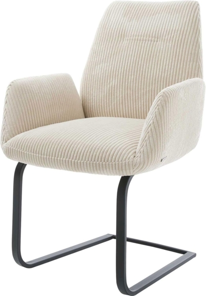 Freischwinger Zoa-Flex Cord Beige Freischwinger flach Schwarz Taschenfederkern