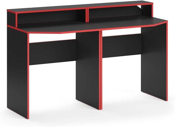 Vicco Gaming Desk Schreibtisch Kron 140cm Gamer PC Tisch Computertisch Bürotisch