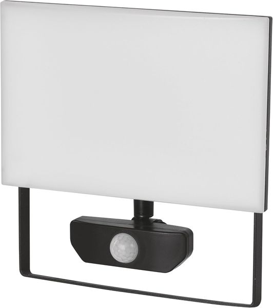 EMOS - LED-Strahler Tambo mit Bewegungsmelder - dünnes Aluminium Flutlicht - wasserdicht - neutralweiß (4000 K) - 5000 lm - 50 W - 25 000 Std. - Abstrahlwinkel 120° - für Außenbereich - schwarz