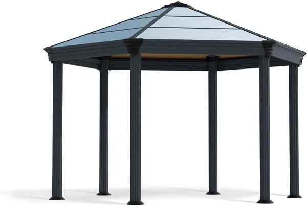 Palram - Canopia Aluminium Pavillon Roma | Anthrazit | 415x359 cm