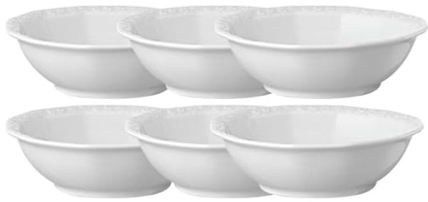 Rosenthal Geschirr-Set Maria Weiss Müslischalenset 17 cm 6tlg, Porzellan