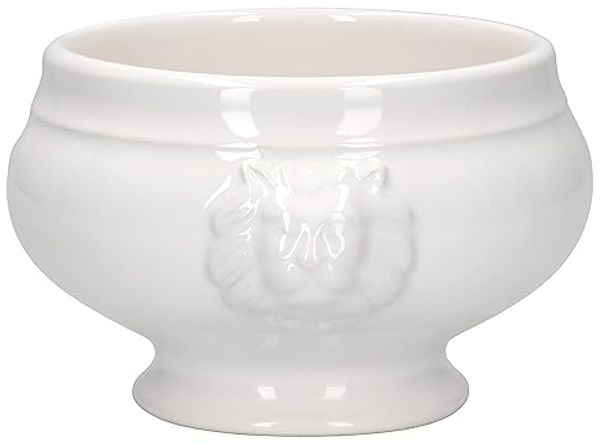 MamboCat Suppenschüssel 6x LEO Löwenkopf-Terrinen 250ml weiß, Steingut Bild 3