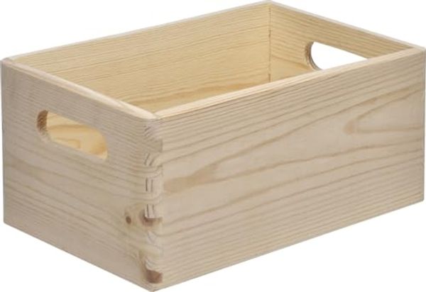 Stapelbox Holz Gr. S 30 x 20 x 13,5 cm Holzbox Aufbewahrungsbox Box