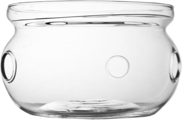 Teewärmer Verona Glas+ Edelstahlplatte