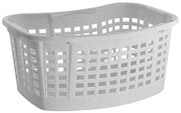 Buri Wäschekorb, 40L Wäsche Box Volumen, Wäschesammler mit 60 x 40 x 28 cm Außenmaß, Wäsche Sortierer groß, Aufbewahrungskorb