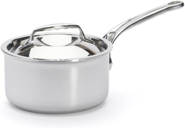 De Buyer Affinity Kasserolle Edelstahl mit Deckel 16 cm
