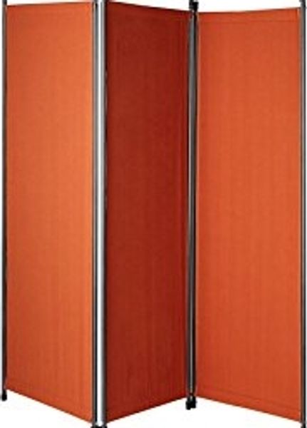 Paravent 3-tlg. terracotta