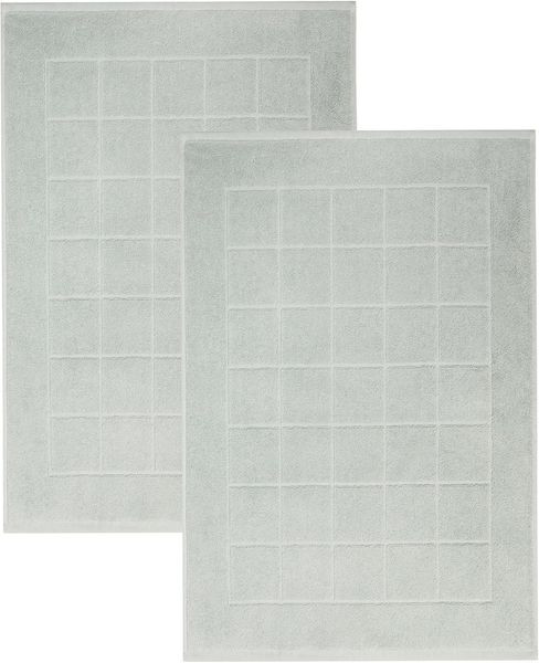 Betz Badematte 2 Stück Badvorleger Berlin Größe 50x70 cm Qualität 650 g/m², Baumwolle, beidseitig nutzbar, Baumwolle, Badematte Badteppich Duschvorlage