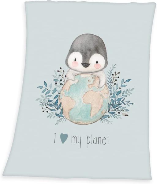 Baby Best Pinguin Microfaser Flauschdecke 75 x 100 cm