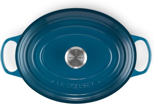 Le Creuset Bräter 'Signature' , Gusseisen , Oval, für alle Herdarten und Induktion geeignet, Deep Teal, 31,0 cm Bild 4