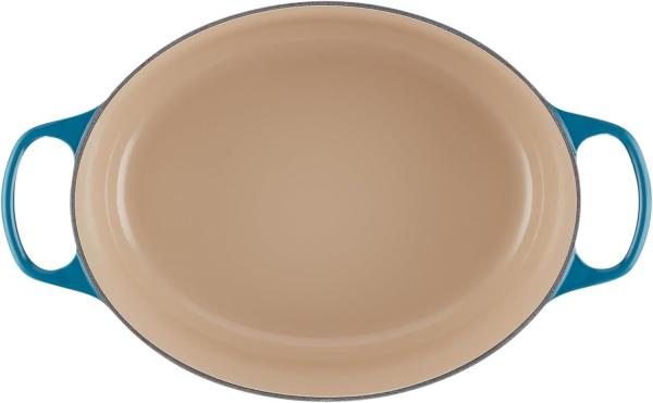Le Creuset Bräter 'Signature' , Gusseisen , Oval, für alle Herdarten und Induktion geeignet, Deep Teal, 31,0 cm Bild 6