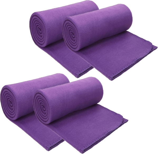 Wohndecke 4 Stück Fleecedecke Kuscheldecke Größe 130 x 170 cm, Betz