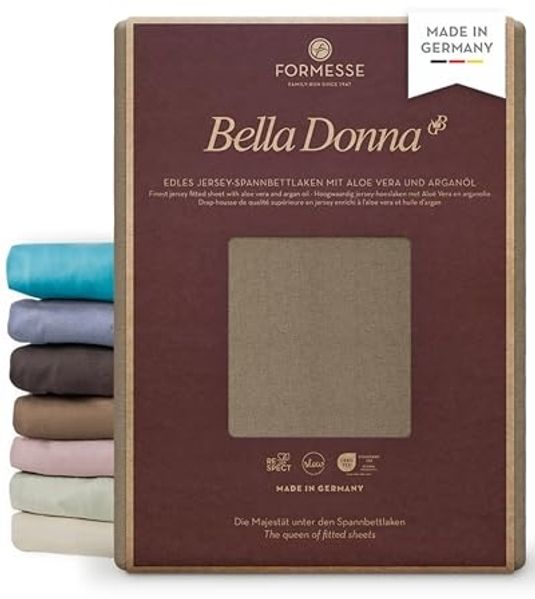 Formesse Bella-Donna Jersey Spannbettlaken|200x220 - 200x240 cm| muskat