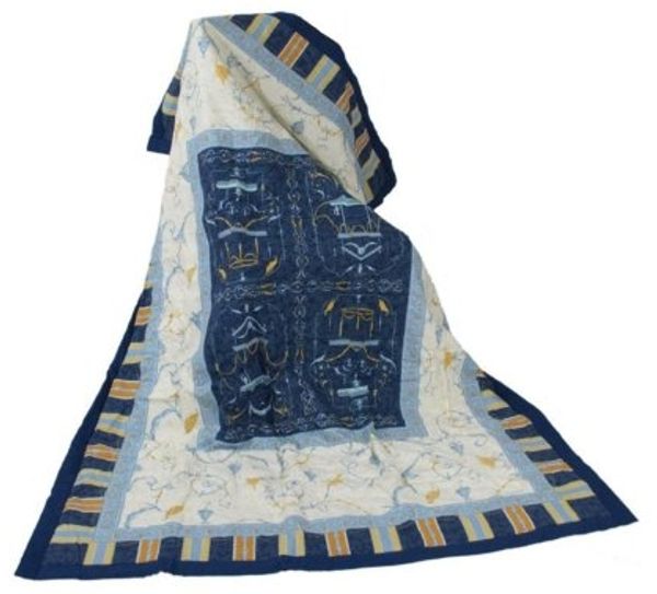 Bassetti Plaid OPLONTIS V9N BLAU 135x190