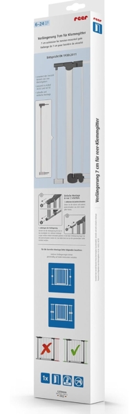 reer Verlängerung für Klemmgitter Verlängerung um 7 cm, weiß